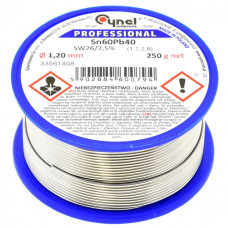 Припой LC60-1.20/0.25 (Sn60Pb40-SW26) (оловянно-свинцовый сплав, solder wire) для ручной и монтажной пайки электроники