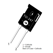 Швидкий діод APT30DQ60BG (fast recovery, ультрашвидкий) для імпульсних джерел живлення та силових схем