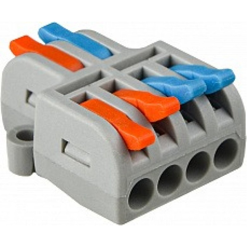 Клемник гвинтовий DB-42 Клема сполучна універсальна прохідна (клемна колодка, terminal block) для підключення та фіксації проводів