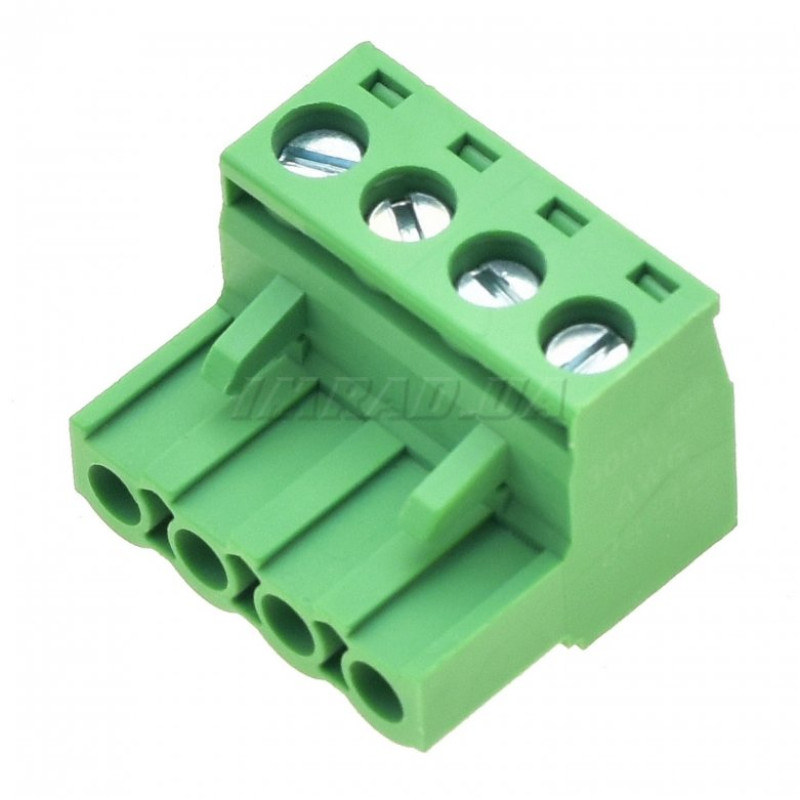 Клемник гвинтовий 2EDGK-5.0-04P (KLS2-EDK-500-04P-4S) (клемна колодка, terminal block) для підключення та фіксації проводів