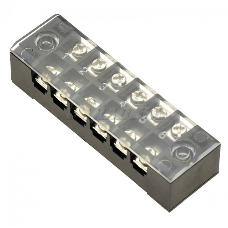 Клеммник винтовой TB-1506 (клеммная колодка, terminal block) Для подключения и фиксации проводов
