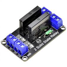 Модуль Модуль твердотільного реле 5V для Arduino 2 канала (з опторозв'язкою) для Arduino (датчик / плата розширення) для навчальних та DIY п