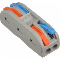 Гвинтовий клемник Клема сполучна універсальна PCT-2-2-С (кольорова) (клемна колодка) для надійного підключення та фіксації проводів