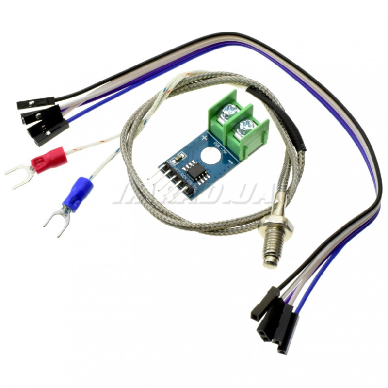 Модуль Термопара K-типа с цифровым усилителем на MAX6675 для Arduino (датчик, плата расширения) для DIY проектов и обучения
