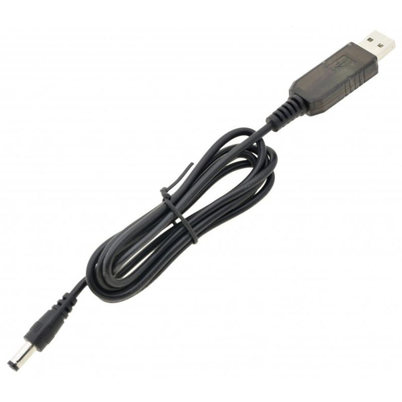 Кабель живлення Wi-Fi роутера від PowerBank 5V на 12V для ремонту, складання та обслуговування електроніки