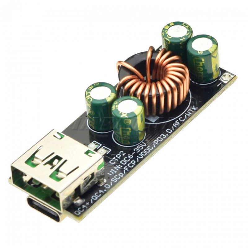 Понижающий DC-DC модуль быстрой зарядки QC4.0 / PD3. 0 SW3516 для ремонта, сборки и обслуживания электронных устройств