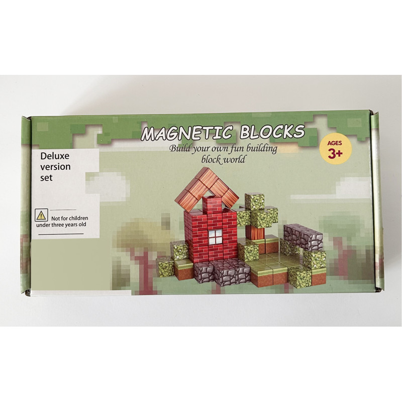 Магнітні блоки-конструктор 3D — 80 деталей