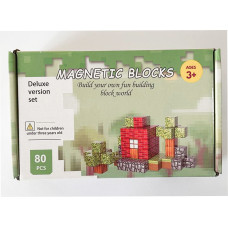 Магнітні блоки-конструктор 3D — 80 деталей