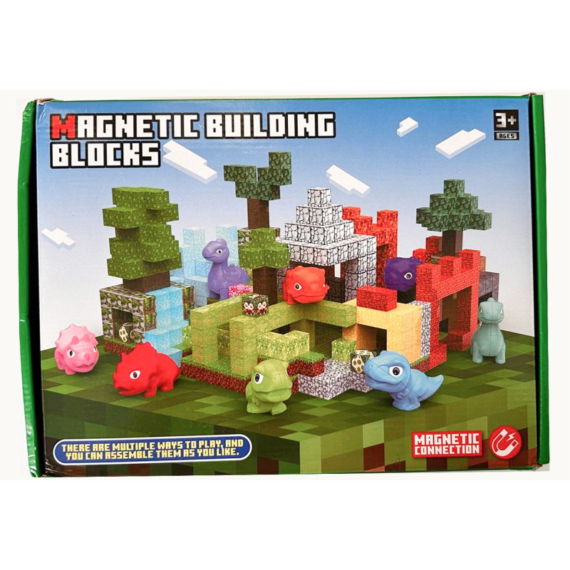 Магнітний конструктор «Динозавр» - 192 деталі