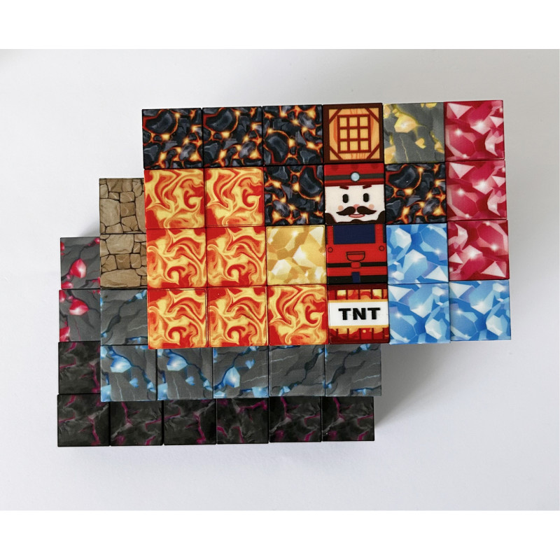 Магнітний конструктор Майнкрафт – 72 деталі