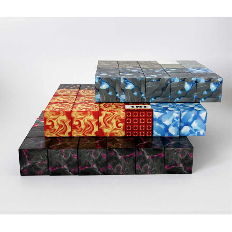 Магнітний конструктор Майнкрафт – 72 деталі