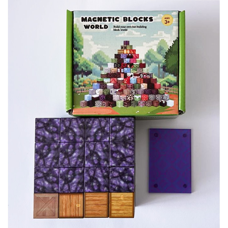 Магнитные 3D-кубики – набор из 32 элементов.