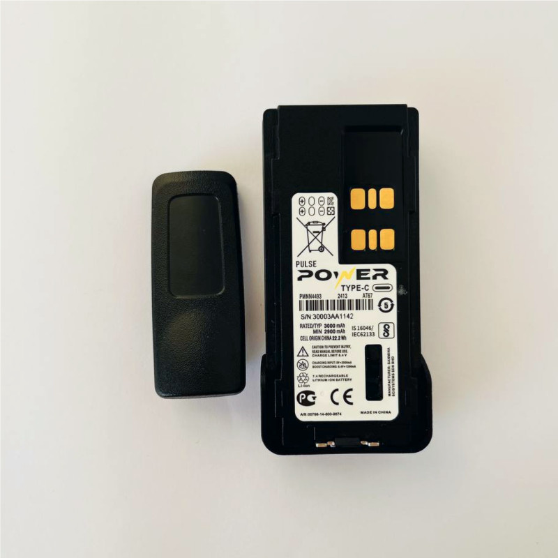 Акумулятор для рації Motorola на 3000mAh з Type-C роз'ємом, DP4801e, DP4400e, DP4401e, DP4601e, DP4800e, DP4801e, XPR3500, PMNN4409BR