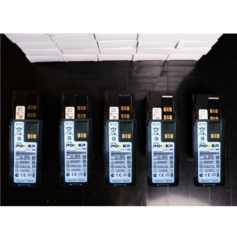 Акумулятори для рації Motorola на 5000 mAh з Type-c роз'ємом для R7a, R7 NKP, R7 FKP, CP250, PR400, Pulse Power 10 шт.