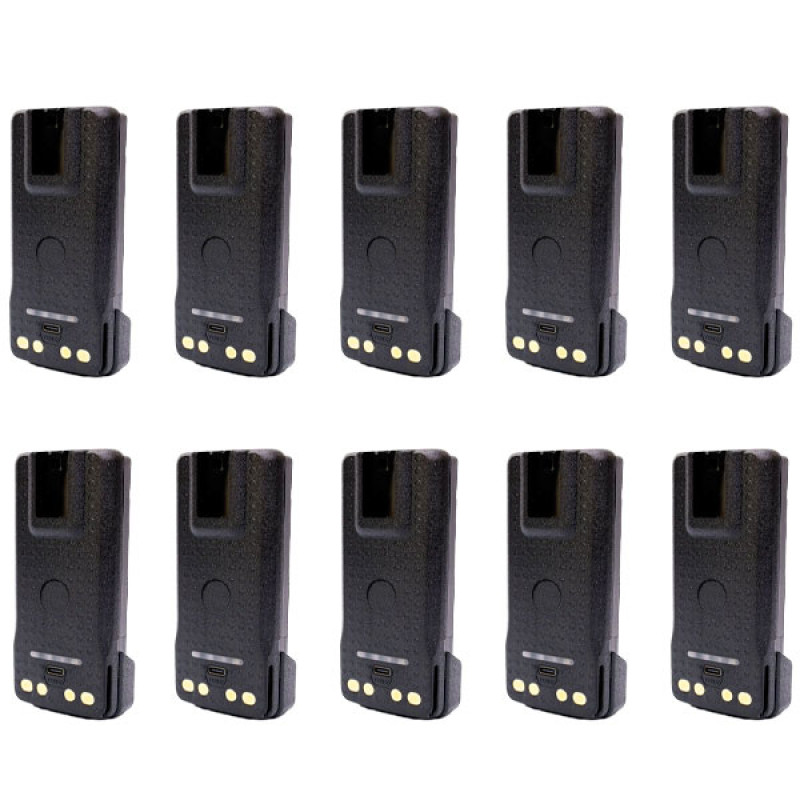 Акумулятори для рацій Motorola 10 шт. DP4400е, DP4800е, місткість 3000 mAh з роз'ємом Type-C для зарядки