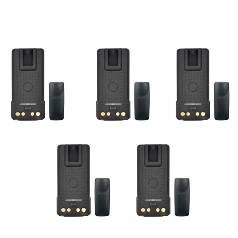 Акумулятори для рацій Motorola DP4400е, DP4800е, на 3000 mAh з роз'ємом Type-C для зарядки 5 шт.