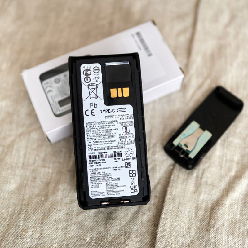 Аккумулятор для рации Motorola 2850 mAh с разъемом Type-c для Моторола R7, R7A, PMNN4808A