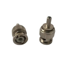 Прямой ВЧ разъём Mini BNC Male папа Mini BNC-C-J1.5 под обжим для кабеля RG316, RG174, 50 Ом