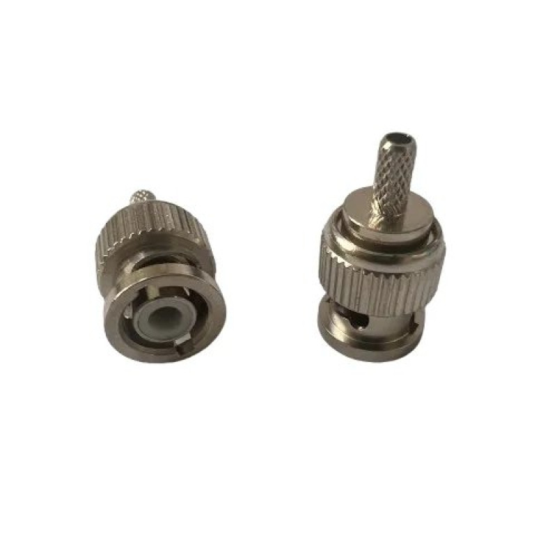 Прямий ВЧ роз'єм Mini BNC Male папа Mini BNC-C-J1.5 під обтиск для кабелю RG316, RG174, 50 Ом