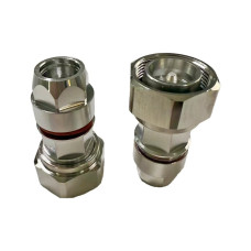 Прямой ВЧ разъём Mini DIN 4310-J3/8S Male папа для гибкого кабеля 3/8