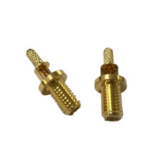 ВЧ разъём M5 Female мама M5-C-K1.5 с окошком под обжим для кабеля RG316, RG174