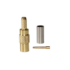ВЧ коаксиальный разъём MCX-C-K1.5, Female мама, под обжим, для кабеля RG316