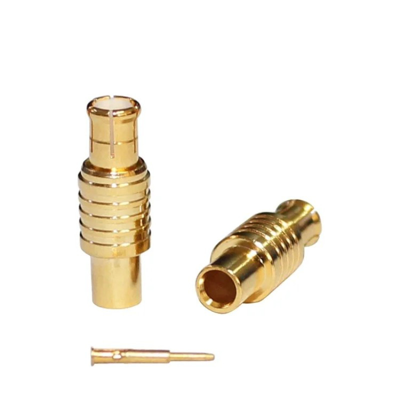 ВЧ коаксіальний роз'єм MCX-JB2, прямий, Male папа, під обтиск, для кабелю RG086