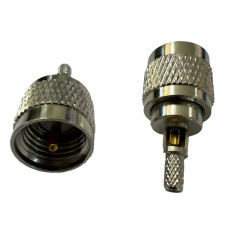ВЧ разъём Mini UHF Male папа Mini-UHF-J1.5 под обжим для кабеля RG316
