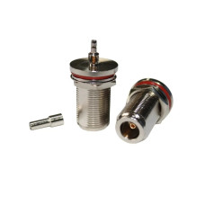 ВЧ разъём N-Type Female мама N-C-KY1.5 под обжим для кабеля RG174/RG316, 50 Ом