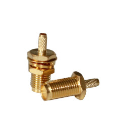 ВЧ коаксіальний роз'єм RP-SMA-C-KY1.5, прямий, Female мама, під обтиск