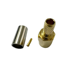 ВЧ коаксіальний роз'єм RP-SMA-C-J3, Male папа, під обтиск, для кабелю RG58