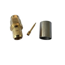 ВЧ коаксиальный разъём SMA-C-J5, Male папа, под обжим, для кабеля RG6