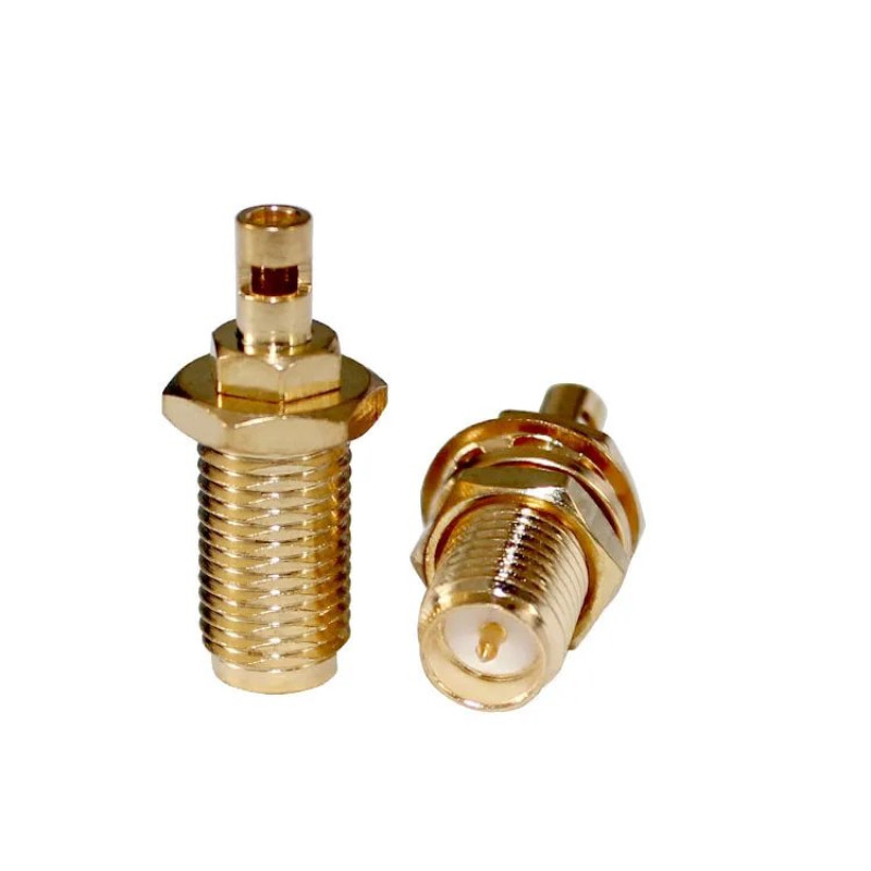 ВЧ коаксіальний роз'єм SMA-KY-1.0, прямий, Female мама, різьбовий