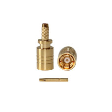 ВЧ разъём SMB Female мама SMB-C-K1.5 под обжим для кабеля RG316, RG174