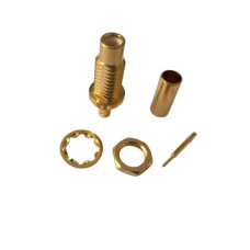 ВЧ коаксиальный разъём SMC-C-J1.5, Male папа, под обжим, для кабеля RG316