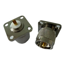 ВЧ роз'єм UHF (PL-259) Male папа UHF-JFD фланцевий, чотири отвори