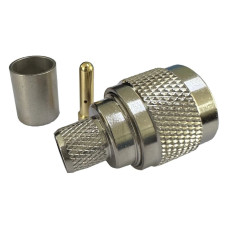 ВЧ роз'єм UHF (PL-259) Male папа UHF-C-J7 під обтиск для кабелю RG8, RG213, 400