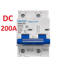 Автомат постійного струму 2Р 200А DC CHCYZO до 125V для акумулятора