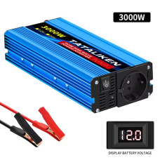 Инвертор Tataliken 1200w/3000w 12-220v чистый (правильный) синус pure sine преобразователь напряжения 12 в 220 в