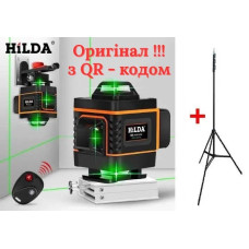 Оригінал!!Лазерний рівень Hilda 4D 16 ліній! (Лазерний нівелір) + штатив 210 см