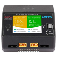 Зарядний пристрій HOTA D6 PRO Dual 325W 15A 1-6S LiPo FPV зарядний Hota d6 pro