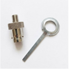 Антенний адаптер, перехідник BNC-female-moto RF, для рацій Motorola DP з кільцем заземлення