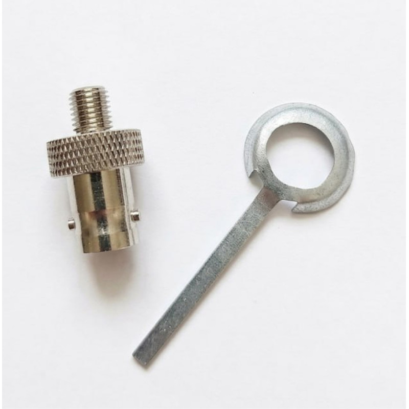 Антенний адаптер, перехідник BNC-female-moto RF, для рацій Motorola DP з кільцем заземлення