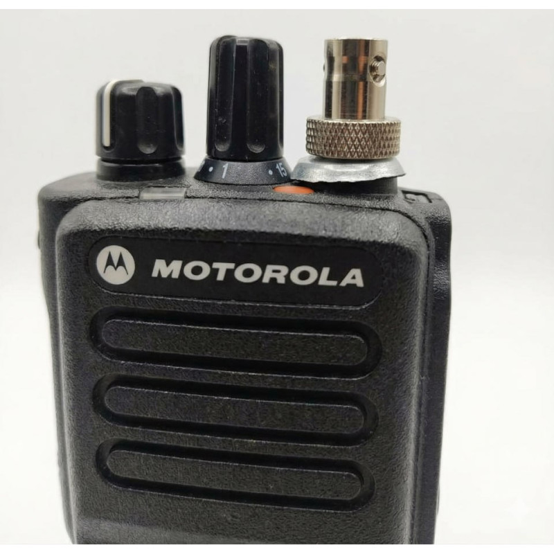 Антенний адаптер, перехідник BNC-female-moto RF, для рацій Motorola DP з кільцем заземлення