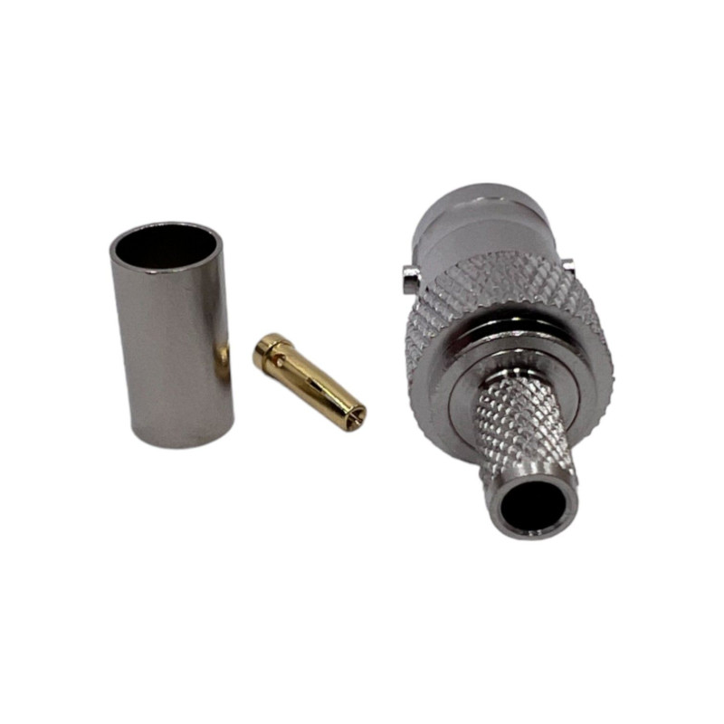 Разъем BNC-Female на кабель RG223 под обжим