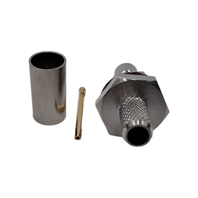 Роз'єм QMA-Female на кабель RG400 під обтиск