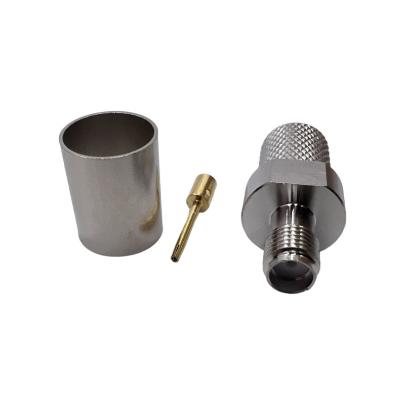 Разъем SMA-Female на кабель RG-213 под обжим