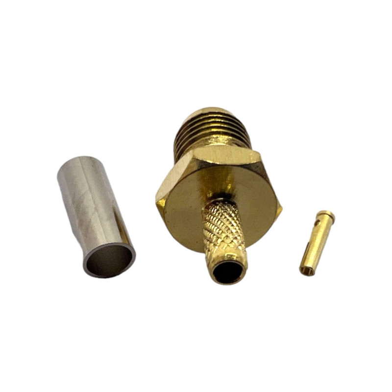 Разъем SMA-Female на кабель RG174 под обжим