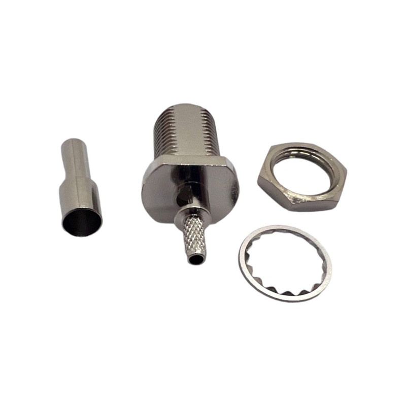 Роз'єм F-Female на кабель RG174 під обтиск