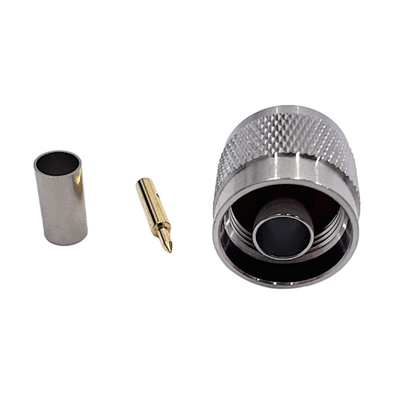 Роз'єм N-Type-Male на кабель RG400 під обтиск